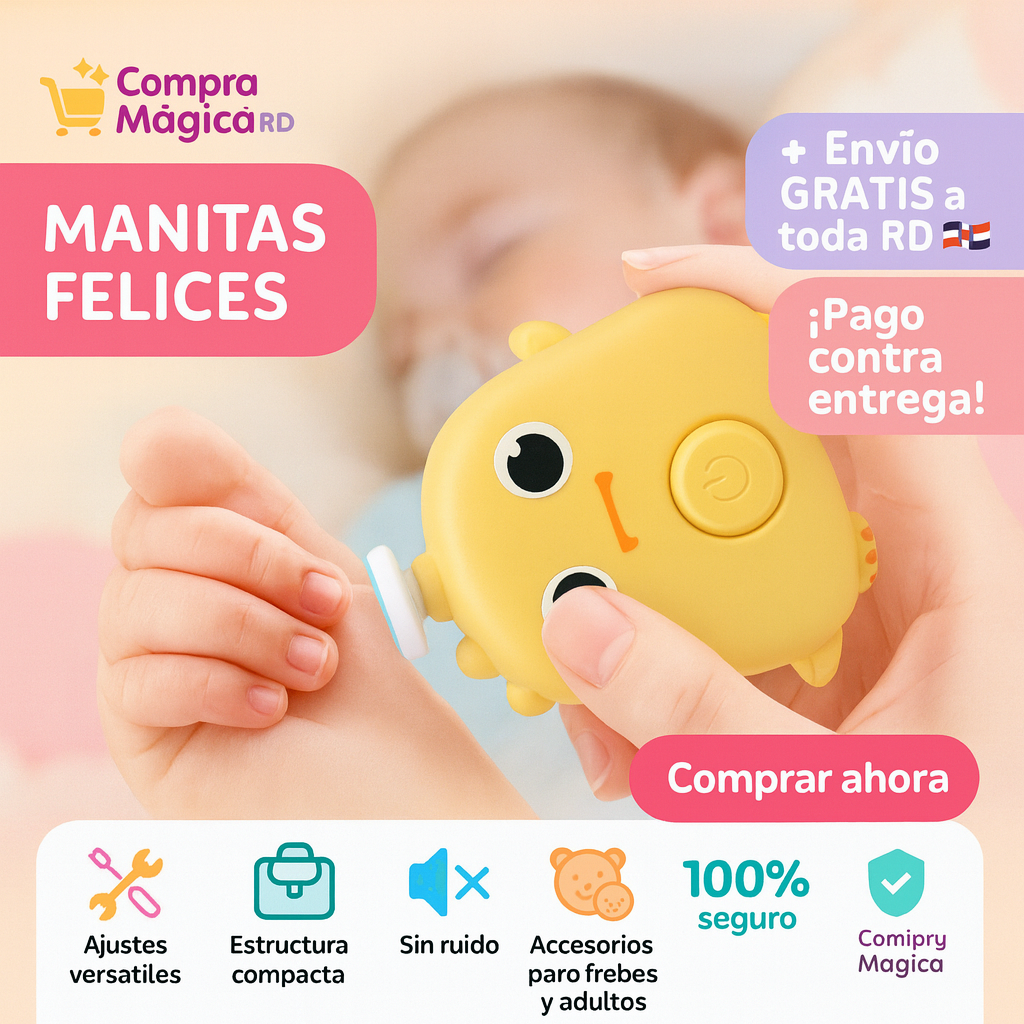 ManitasFelices™ 💖 Recortador de Uñas Suave para Bebés