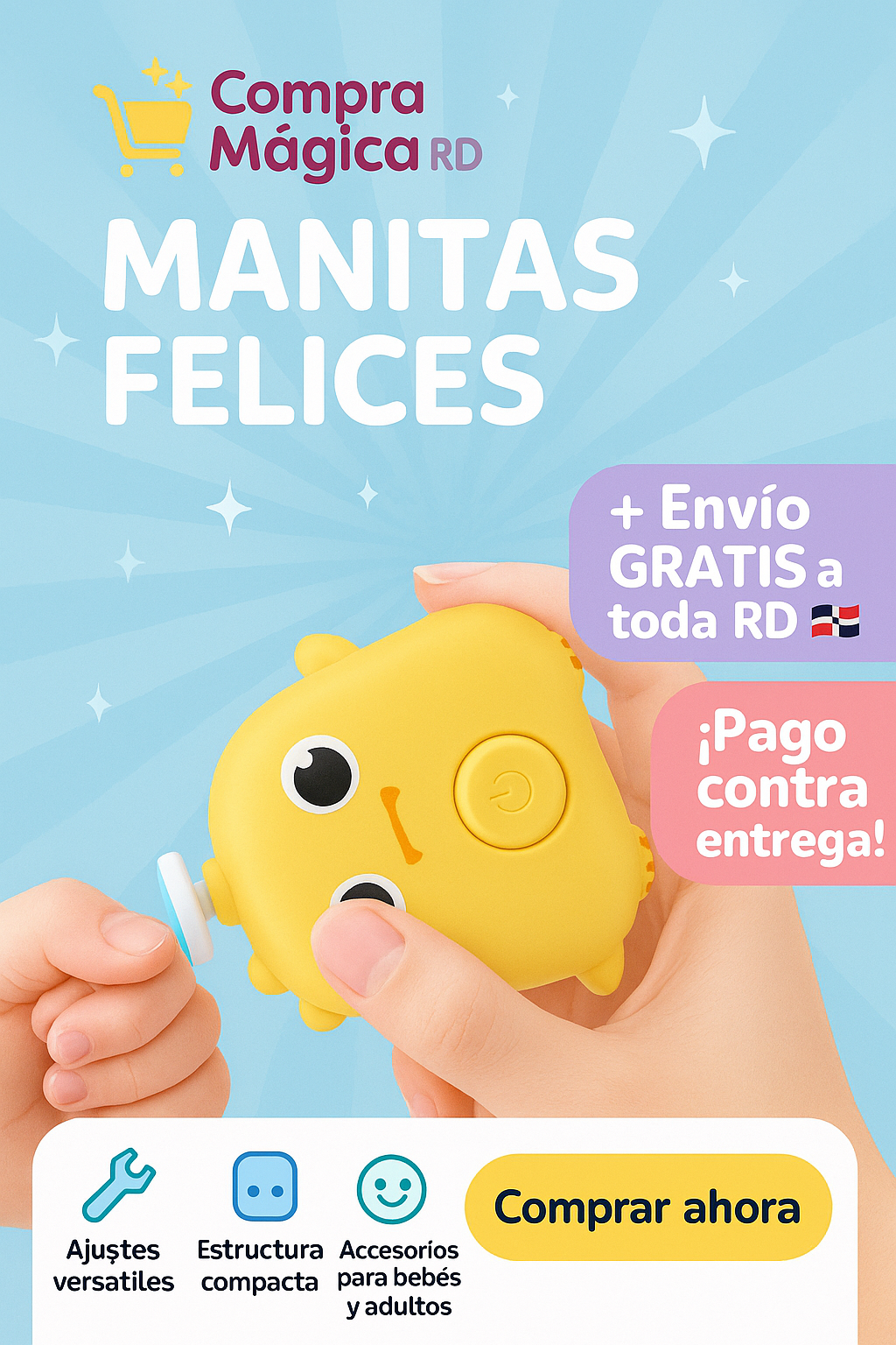 ManitasFelices™ 💖 Recortador de Uñas Suave para Bebés