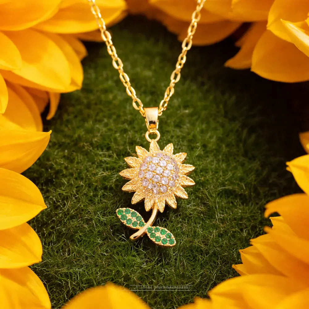 Collar Eterno Girasol™🌻 Incluye caja premium GRATIS 🎁