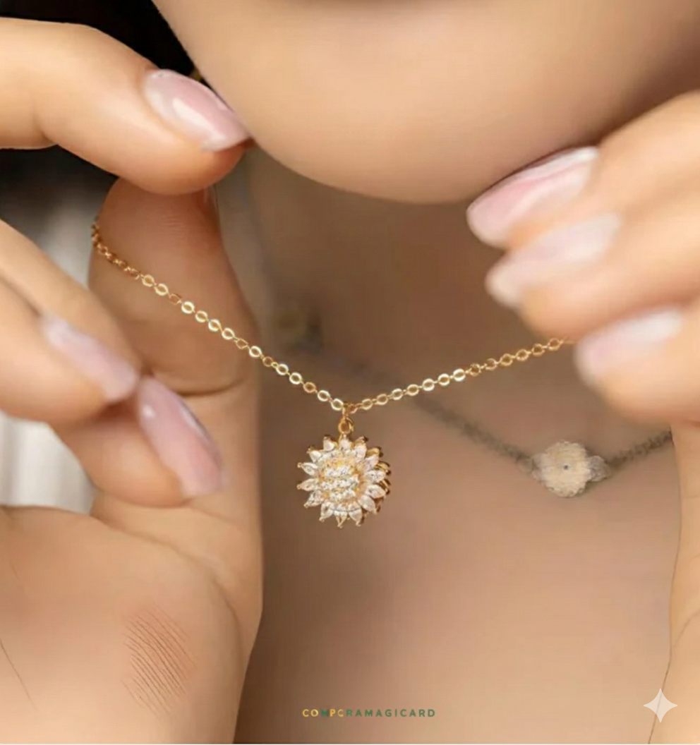 Collar Girasol Amor de Sol™🌻 + Caja de regalo gratis✨