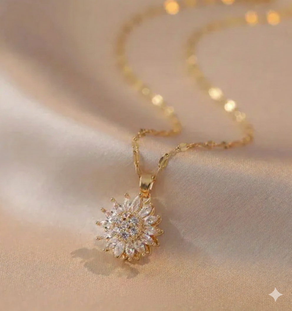 Collar Girasol Amor de Sol™🌻 + Caja de regalo gratis✨