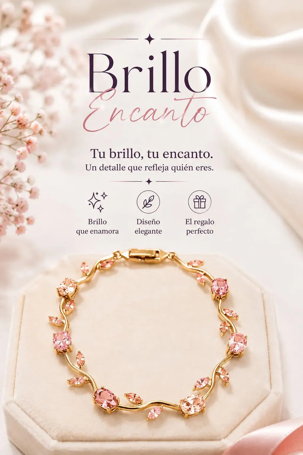 Pulsera Brazalete Brillo Encanto™ 💎✨